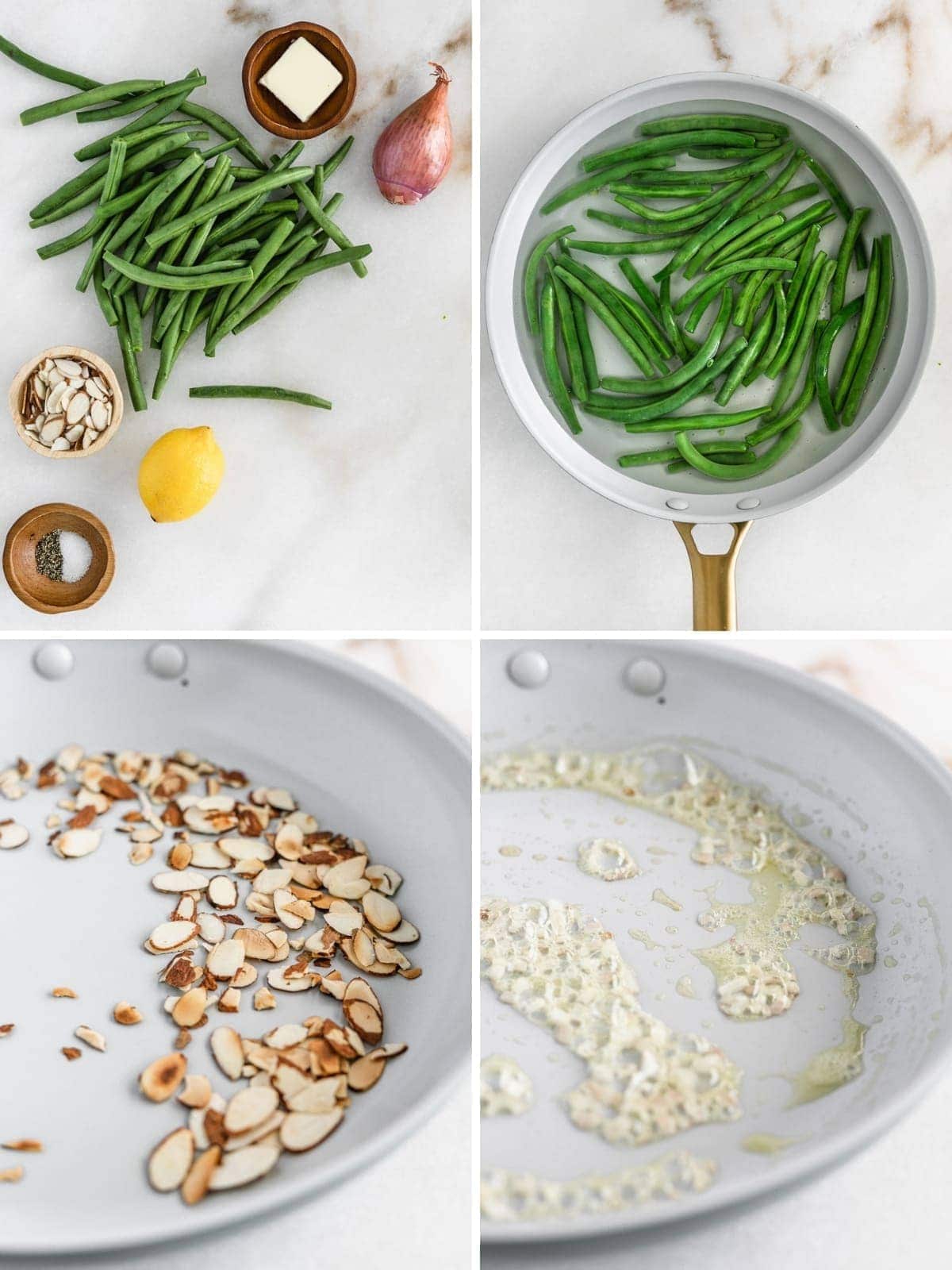 easy green beans almondine