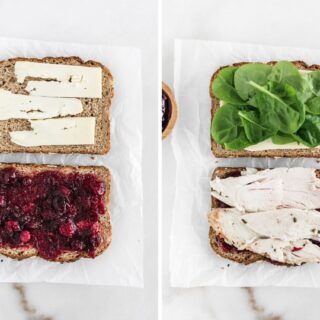 This simple and delicious Turkey, Cranberry and Brie Sandwich is a great way to use up those Thanksgiving leftovers!
