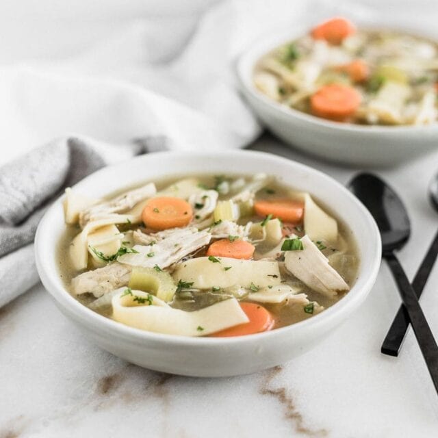 Classic Homemade Chicken Noodle Soup - Lively Table