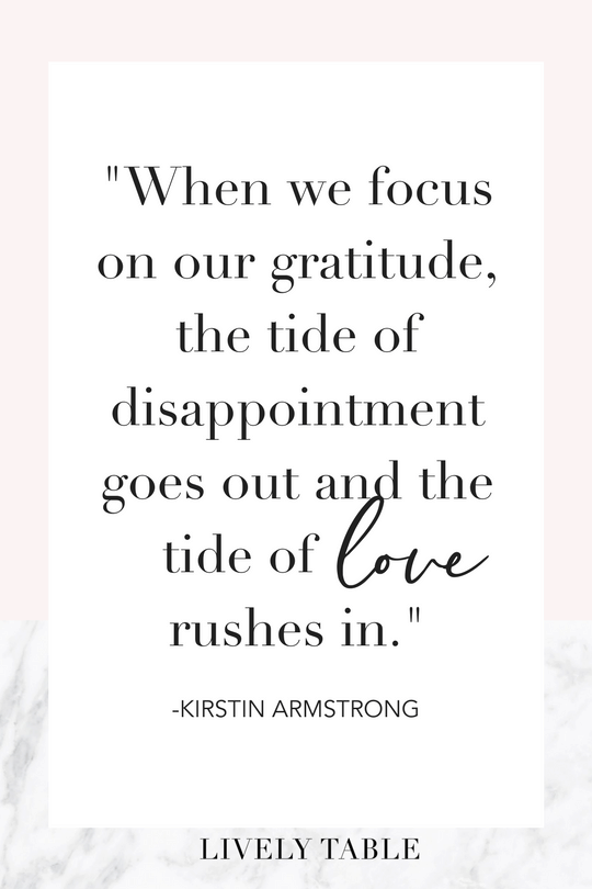 gratitude quote reading when we focus on our gratitude, the tide of dissapointment goes out and the tide of love rushes in. 