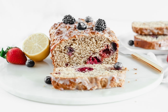 Healthy Lemon Berry Quick Bread - Lively Table