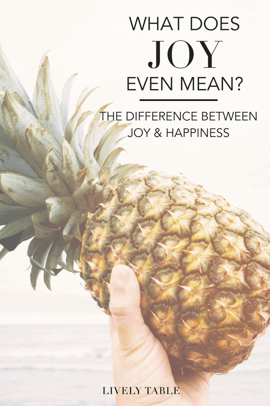 What is joy, and how is it different from happiness? How do we find joy? 