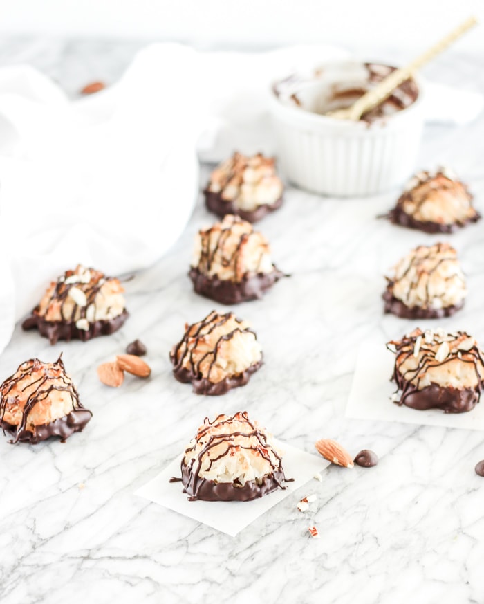 Easy Almond Joy Coconut Macaroons - Lively Table