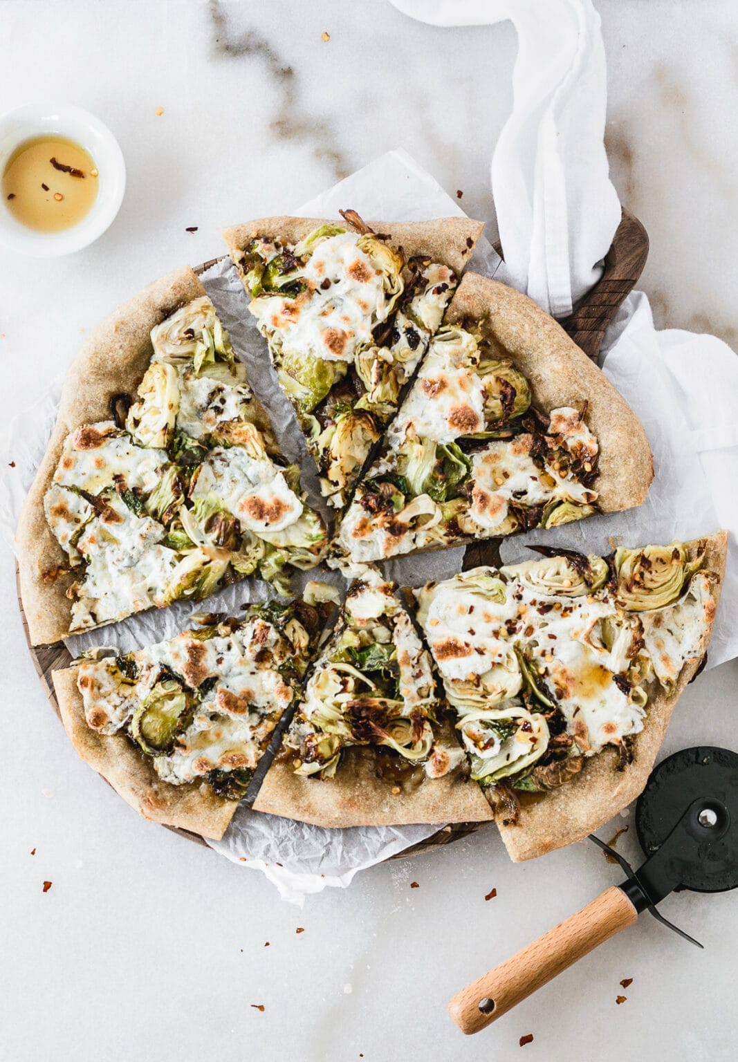 Caramelized Onion Brussels Sprout Pizza Lively Table