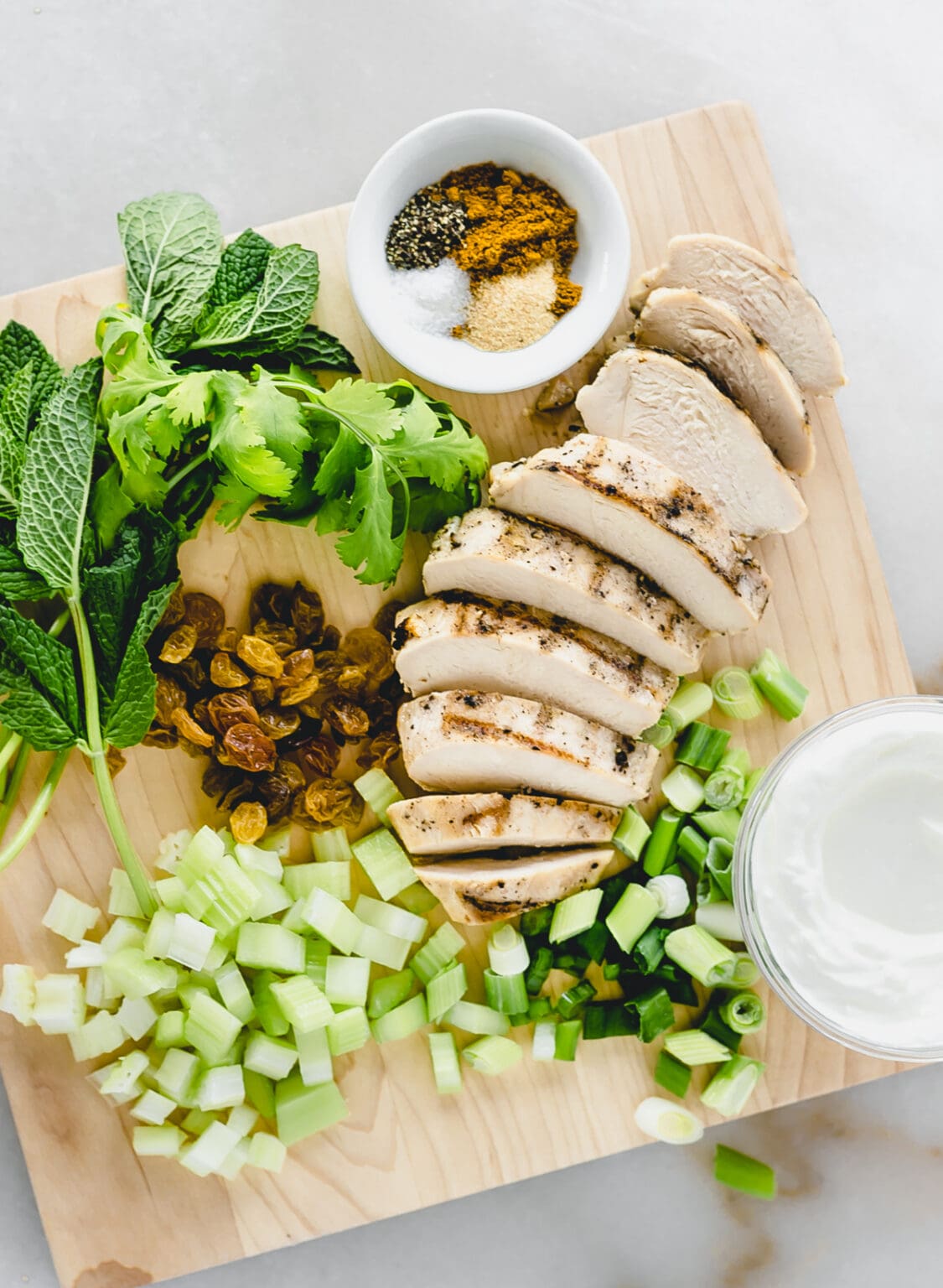 Mayo-Free Coconut Curry Chicken Salad - Lively Table