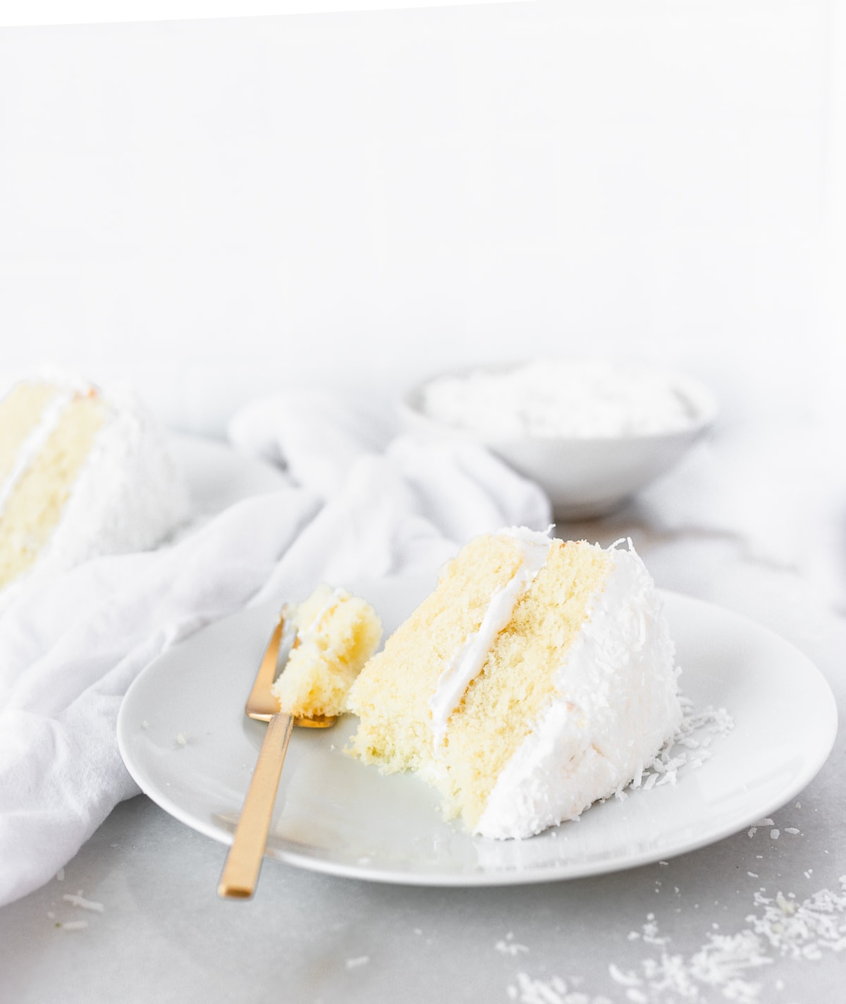 Grandpa's Favorite Coconut Cake with 7 minute frosting