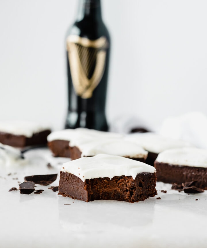 Guinness Brownies with Vanilla Bean Cream Cheese Frosting Lively Table