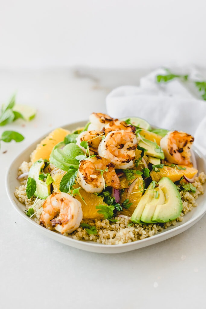 shrimp orange and avocado quinoa salad-3