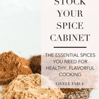 What spices are essential in a food blogger's spice rack? Here are the spices you need in order to stock your spice cabinet for healthy, delicious cooking, every night of the week! #spices #kitchenhacks #cookingtips #cooking #healthyeating