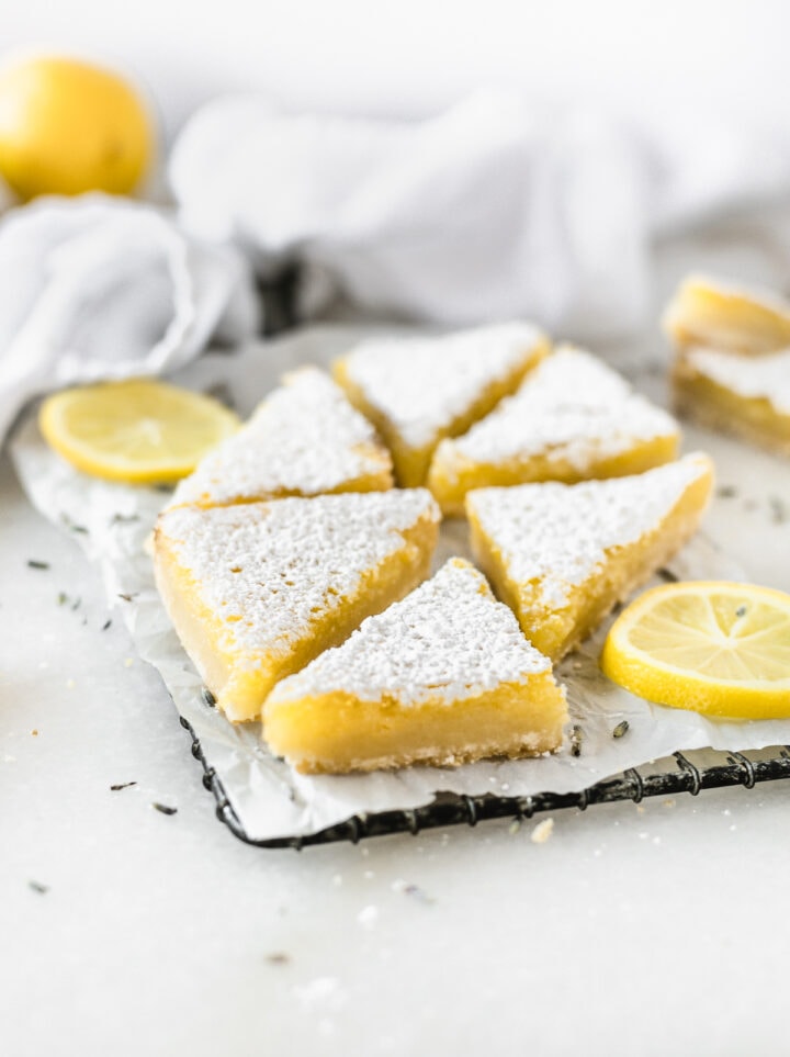 Easy Lavender Lemon Bars - Lively Table