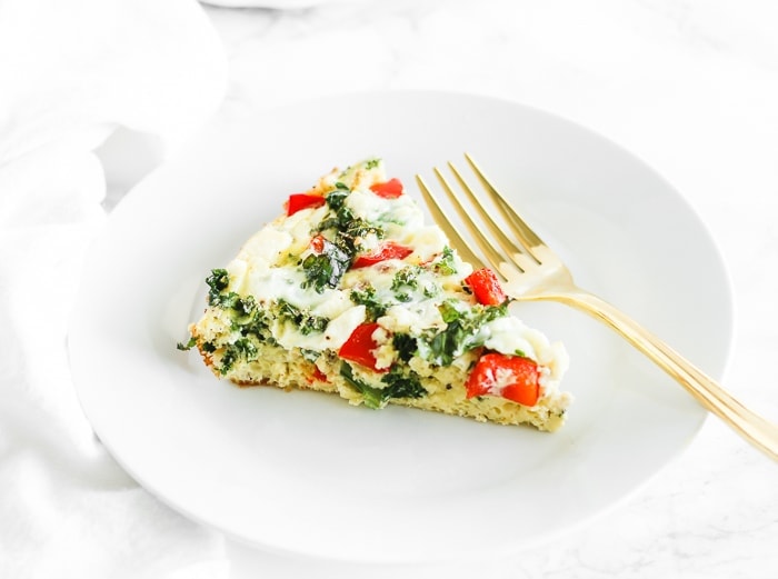 Easy Kale, Red Pepper and Feta Frittata Lively Table