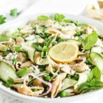 spring pea and zucchini pasta salad