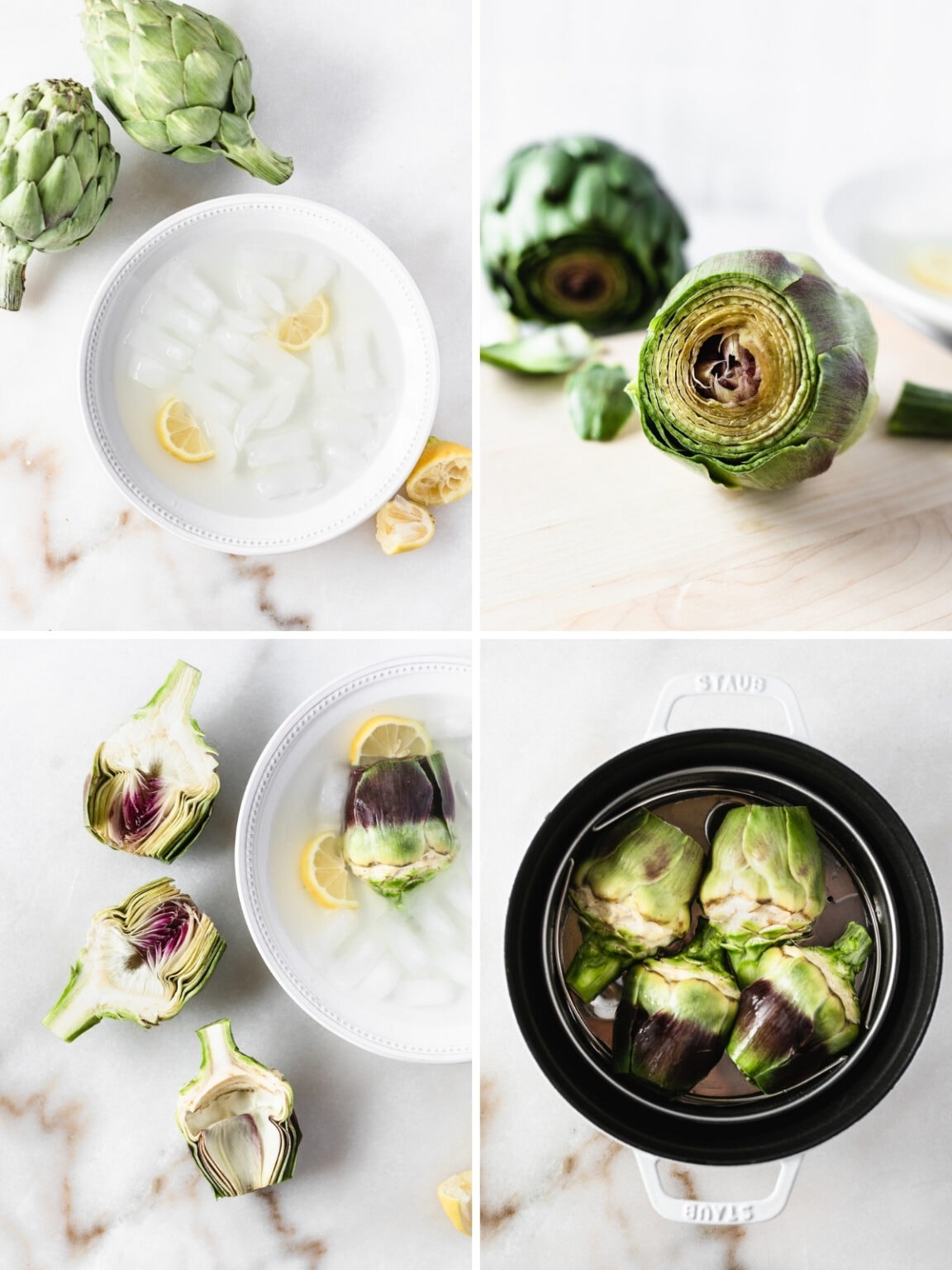 Artichokes with White Wine Sauce and Burrata Lively Table