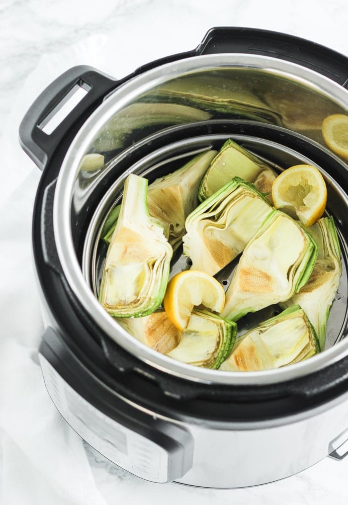 Instant Pot Artichokes with White Wine, Capers and Burrata ...