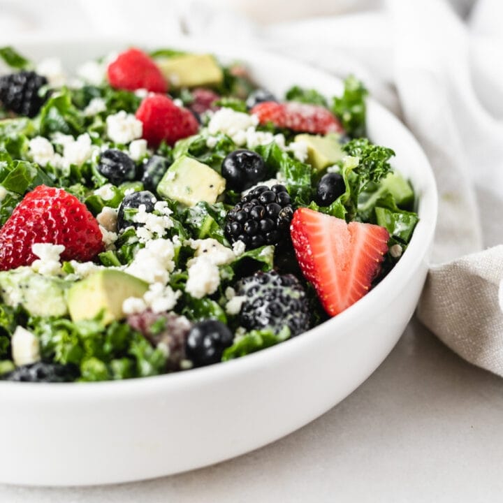 Berry Avocado Kale Salad Lively Table