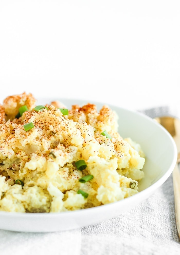 Mom's Mustard Potato Salad (Made Healthy) - Lively Table