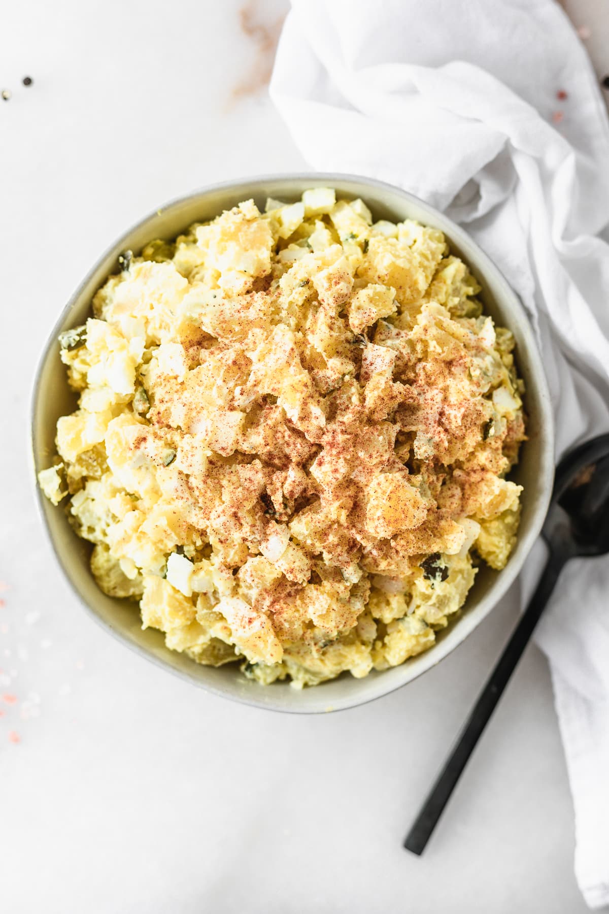 healthy mustard potato salad