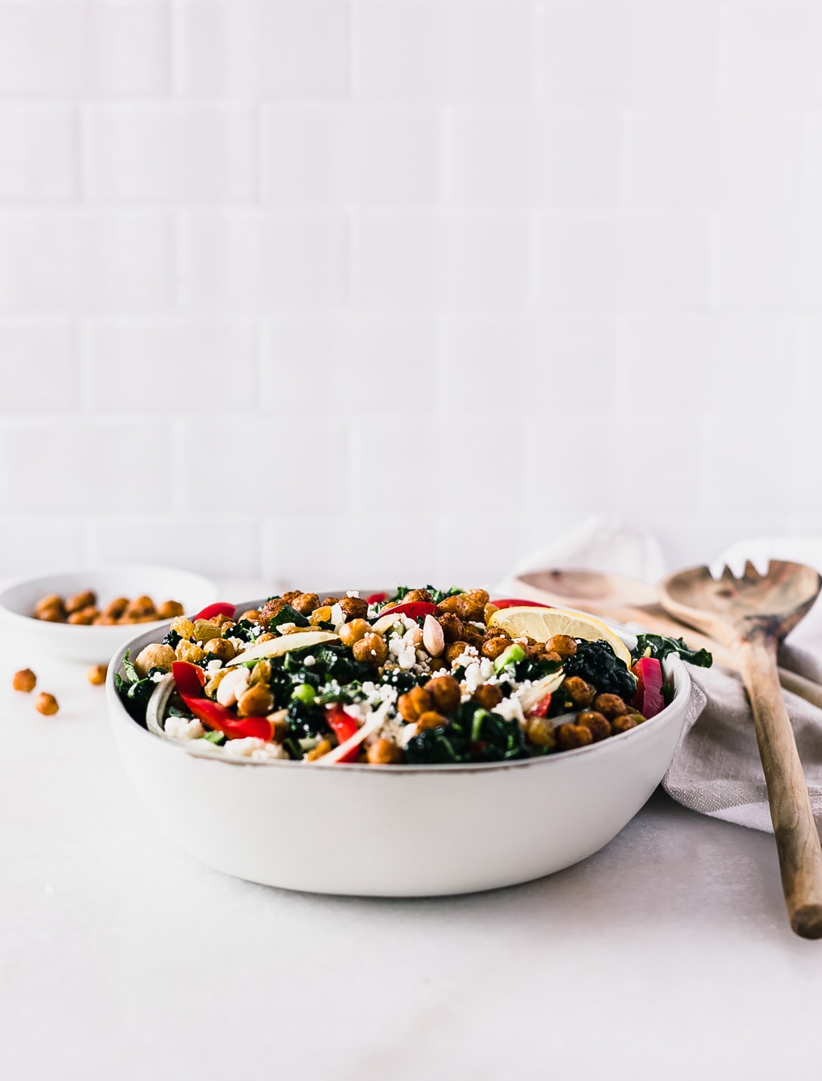 moroccan chickpea kale salad