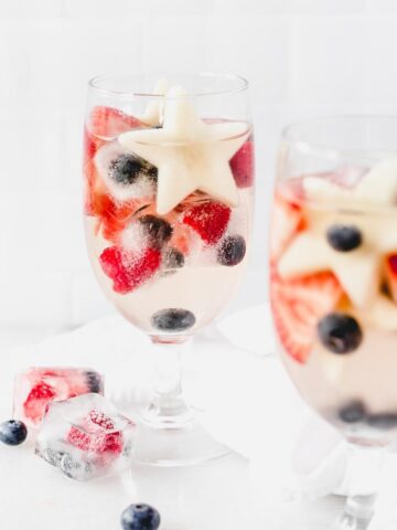 patriotic red white and blue sangria.