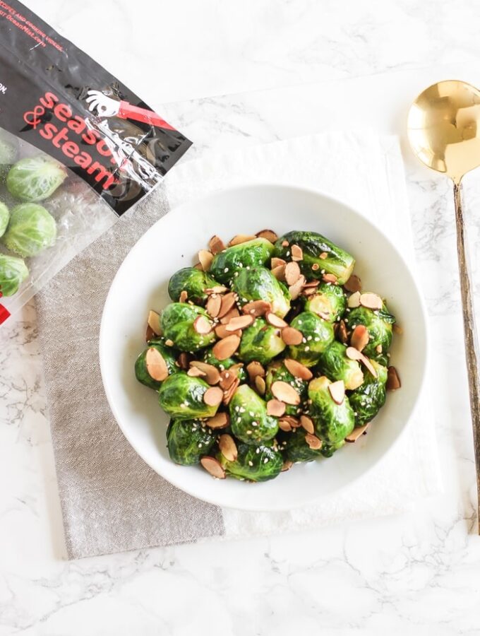 Quick and Easy Sesame Almond Brussels Sprouts Lively Table