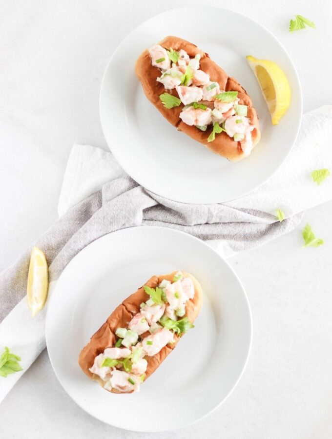 new england style shrimp rolls
