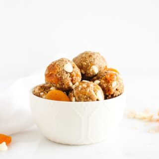 apricot white chocolate snack balls