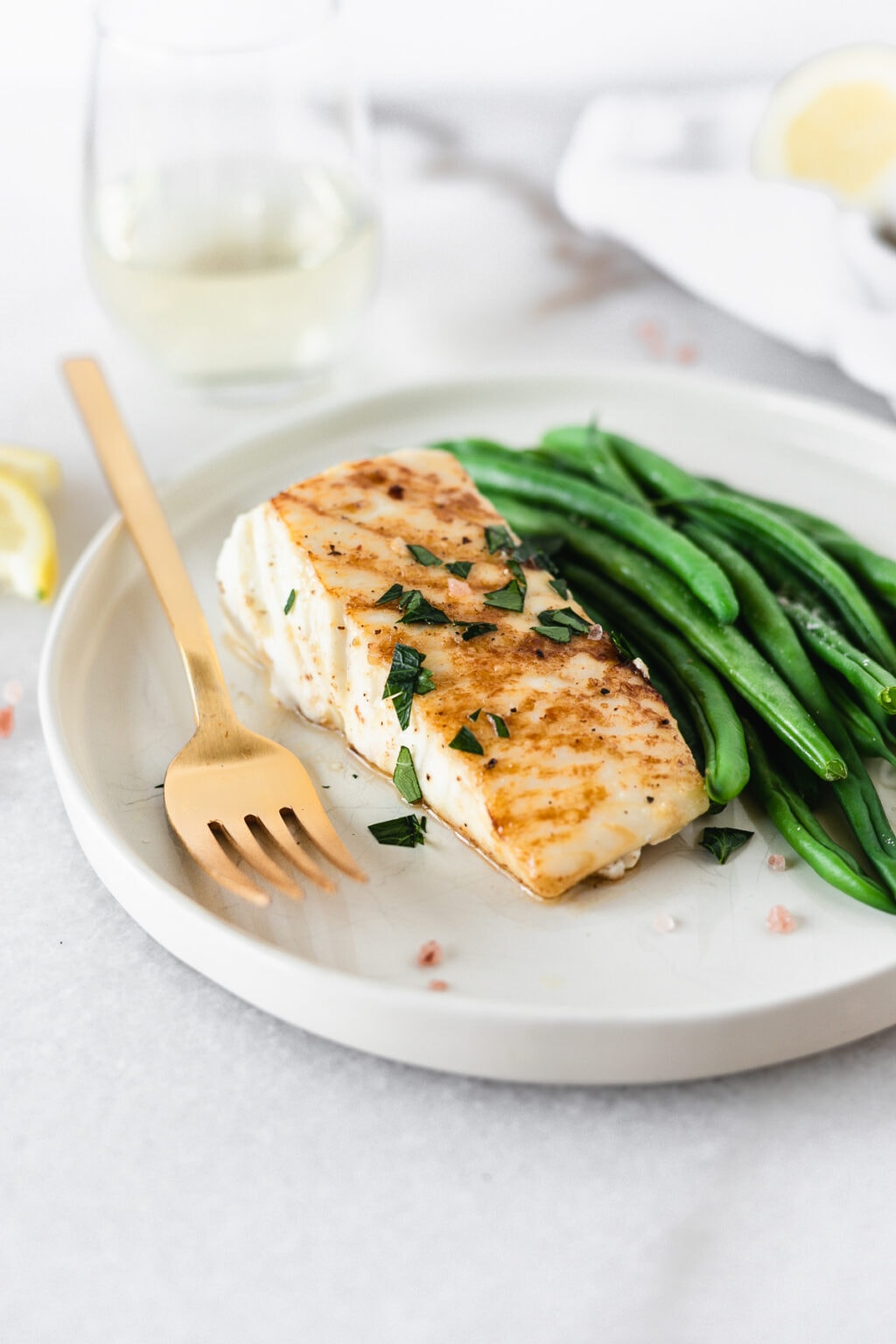 Easy Pan Seared Halibut Recipe Lively Table