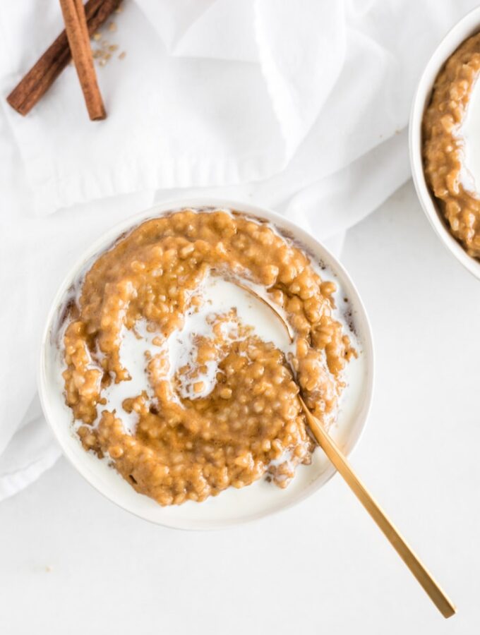 Instant Pot Maple Pumpkin Spice Oatmeal