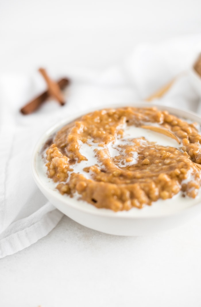 Instant Pot Maple Pumpkin Spice Oatmeal