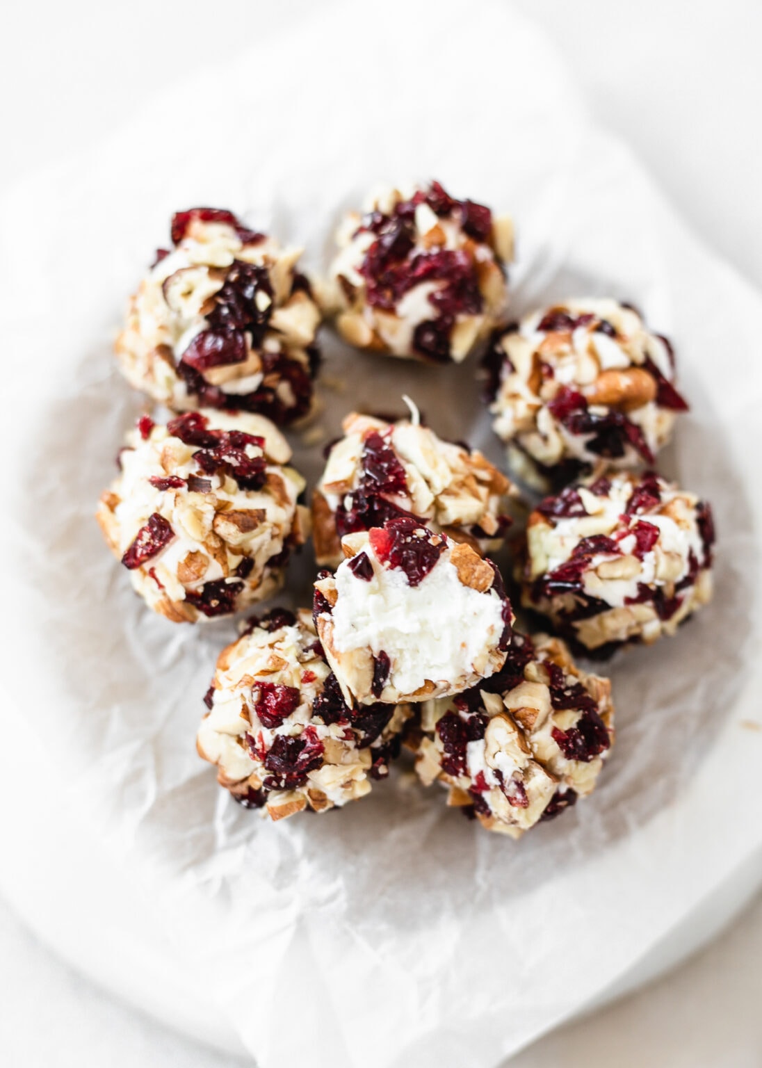 Cranberry Pecan Mini Goat Cheese Balls Lively Table