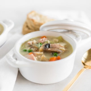 Healthy Chicken or Turkey Pot Pie Soup