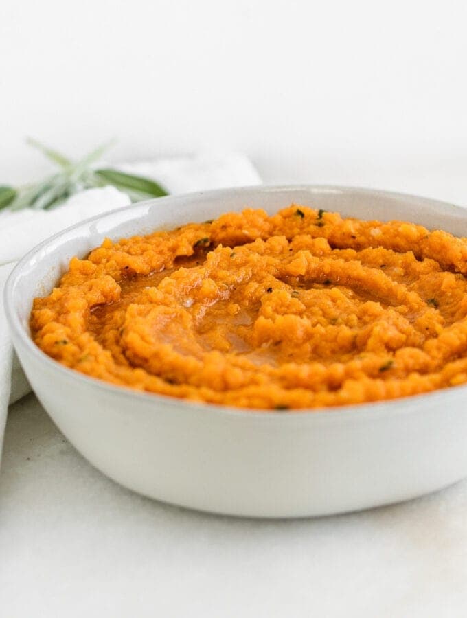 brown butter sage sweet potato mash