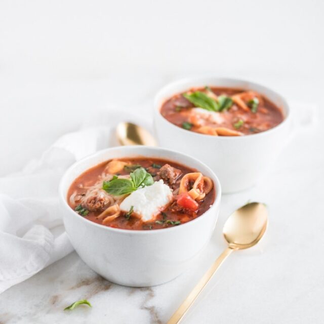 Easy One Pot Tortellini Lasagna Soup Lively Table