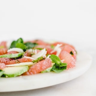 grapefruit avocado salad with fennel and mint