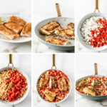 moroccan spiced cod with stewed tomatoes and chickpeas