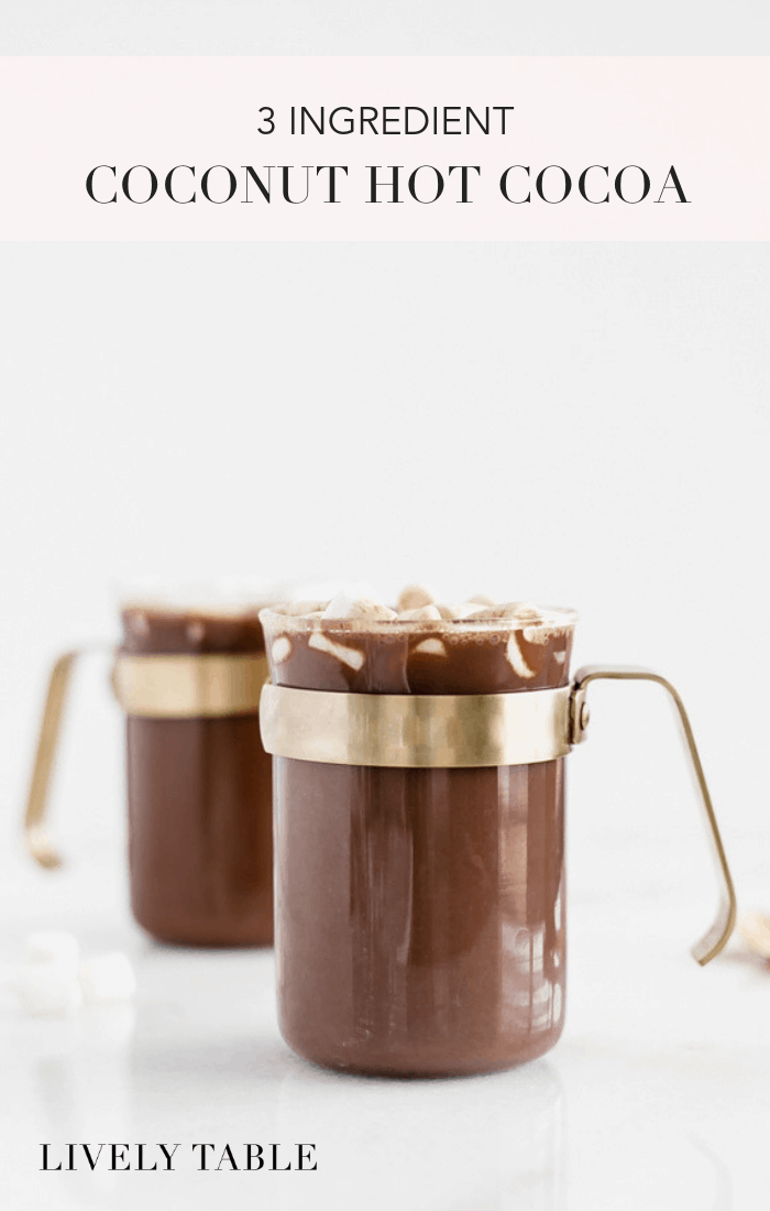 Easy 3 Ingredient Coconut Hot Cocoa