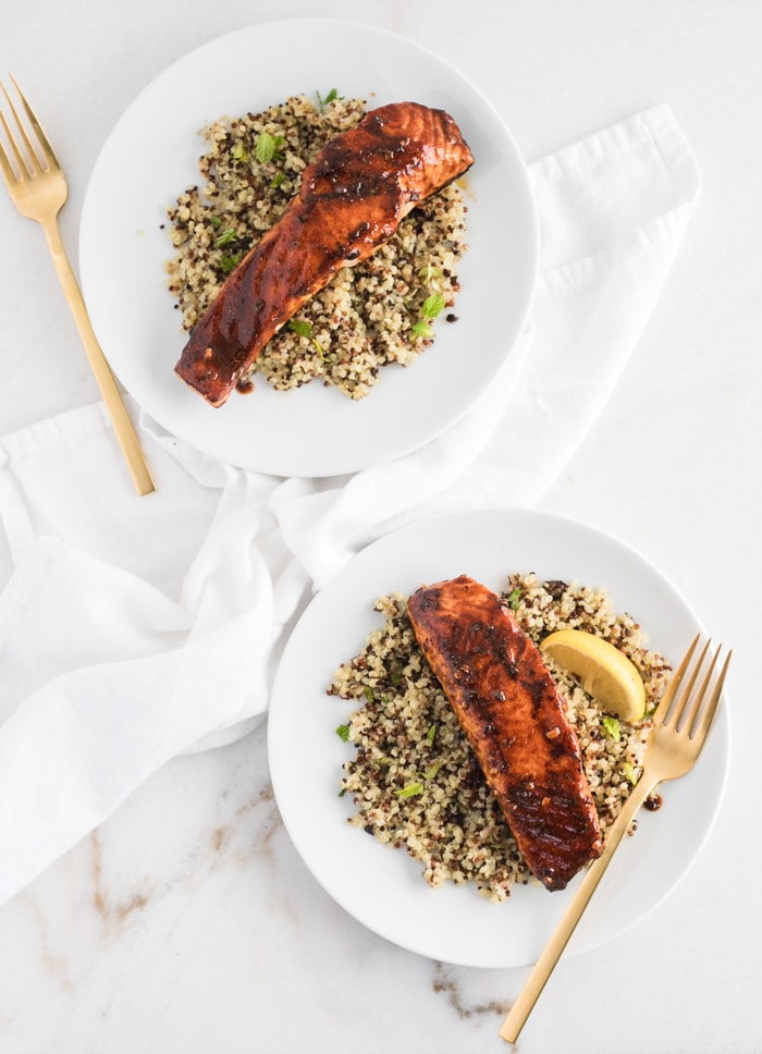 harissa glazed salmon