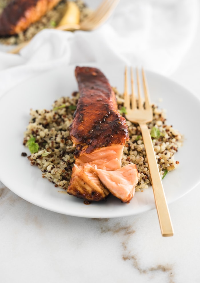 harissa glazed salmon