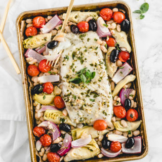 Easy Sheet Pan Mediterranean Baked Alaska Whitefish