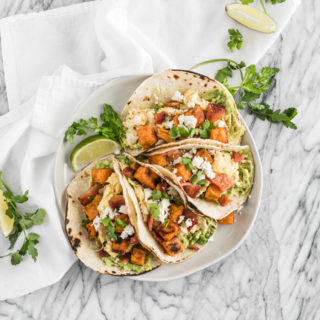 sweet potato bacon breakfast tacos