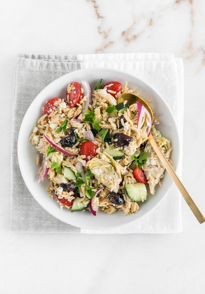 greek orzo salad