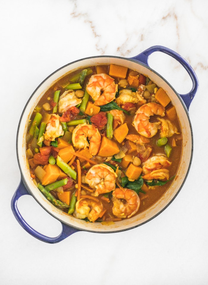 shrimp sweet potato curry