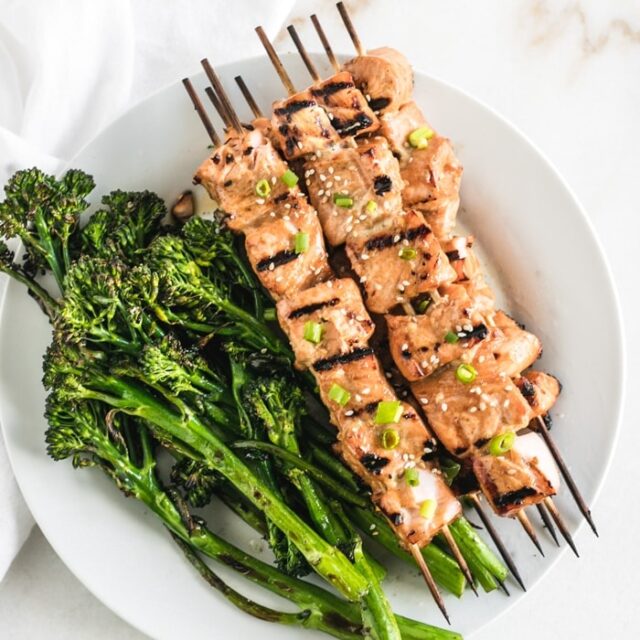 Asian Grilled Alaska Salmon Kabobs Lively Table