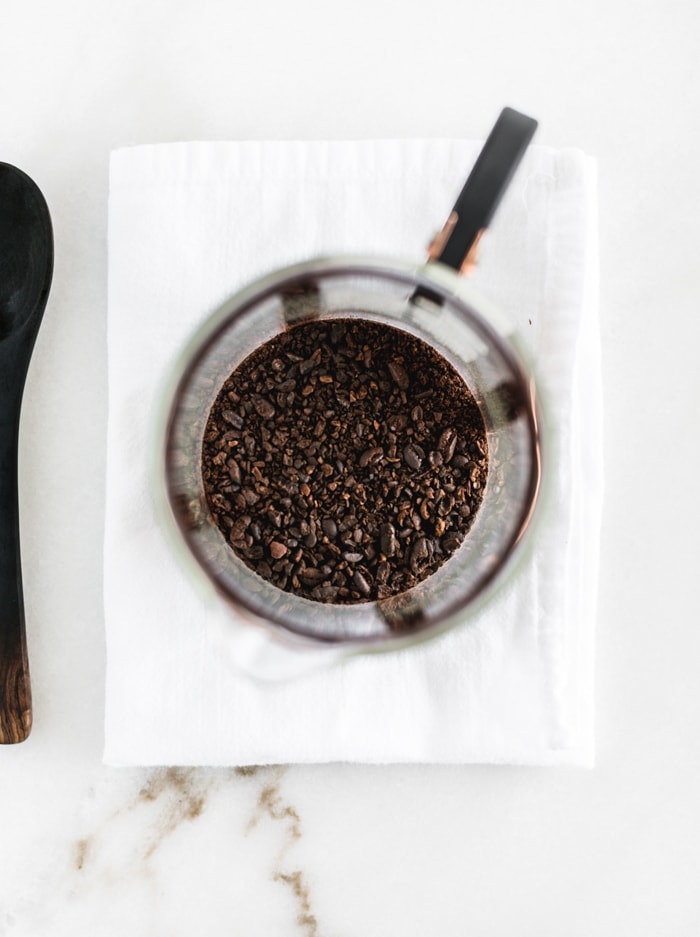 Iced Lavender Cold Brew Latte + How To Make Cold Brew In A French Press, Recipe