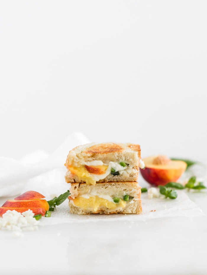 nectarine jalapeno grilled cheese