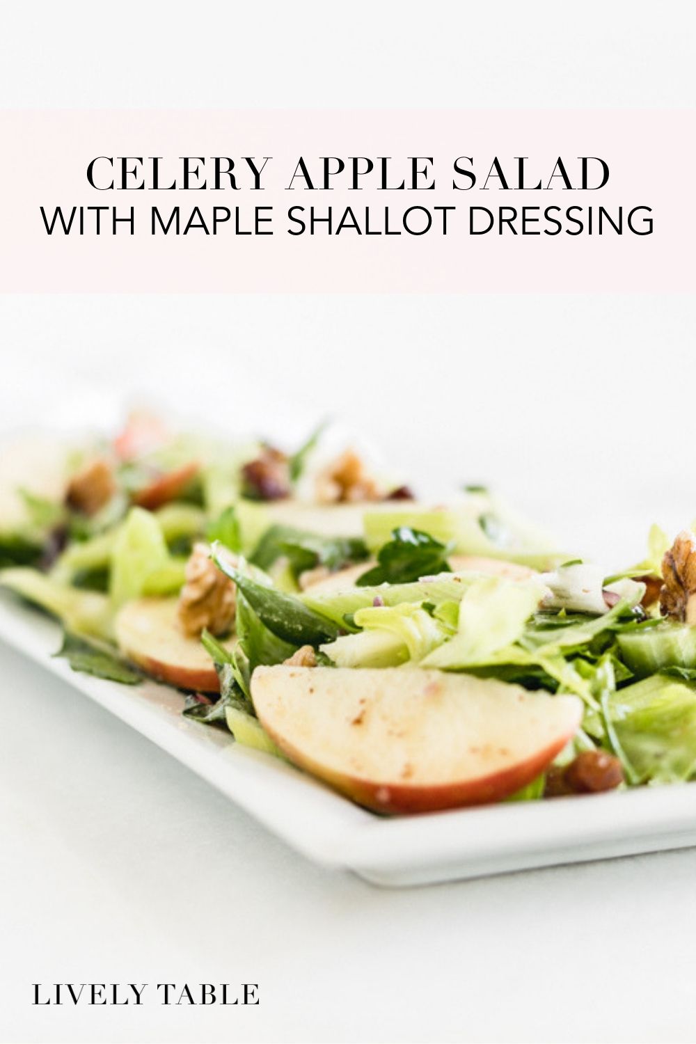 Celery Apple Salad with Walnuts and Dates Lively Table