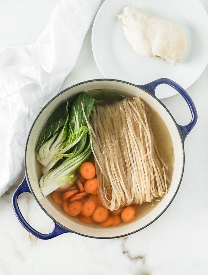 Ginger Lemongrass Chicken Noodle Soup - Lively Table