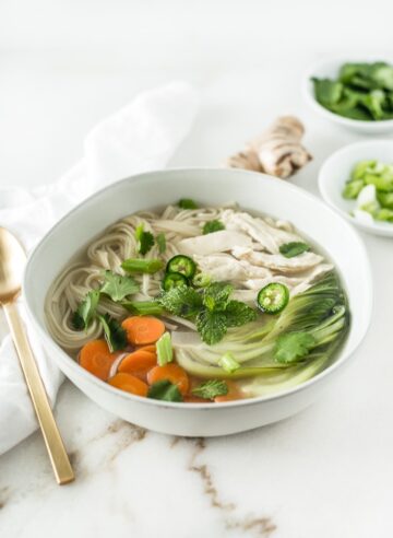 Ginger Lemongrass Chicken Noodle Soup - Lively Table