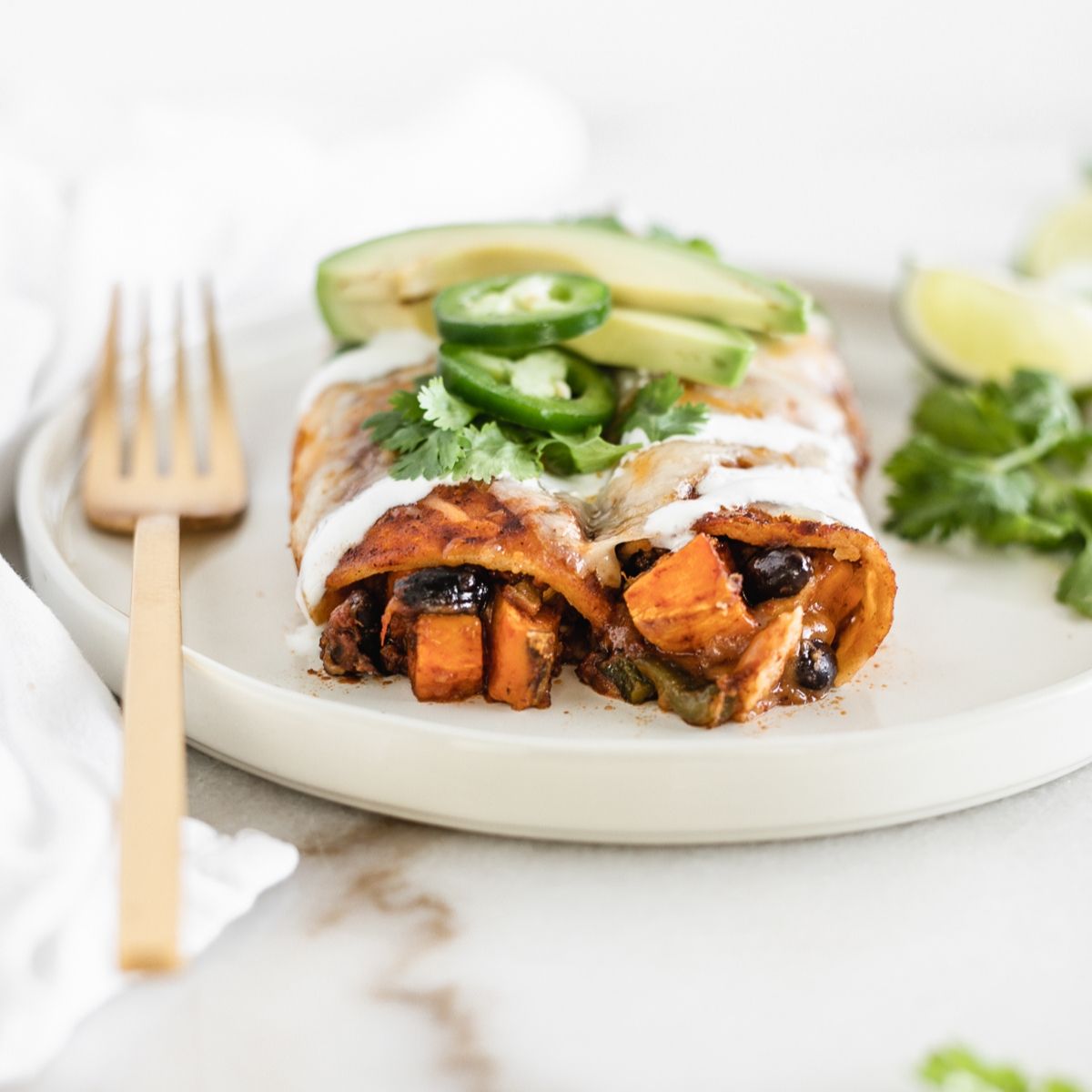 Healthy Sweet Potato Black Bean Enchiladas Lively Table