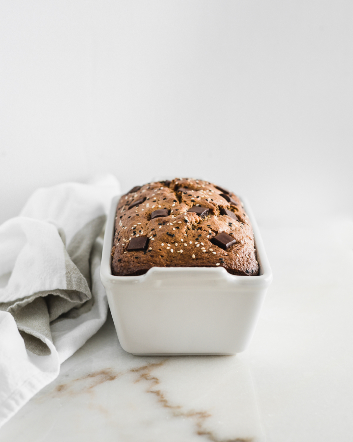 One Bowl Tahini Chocolate Chip Banana Bread Lively Table